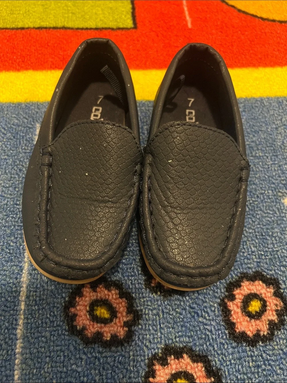 Toddler Dark Blue Slip-On Loafers